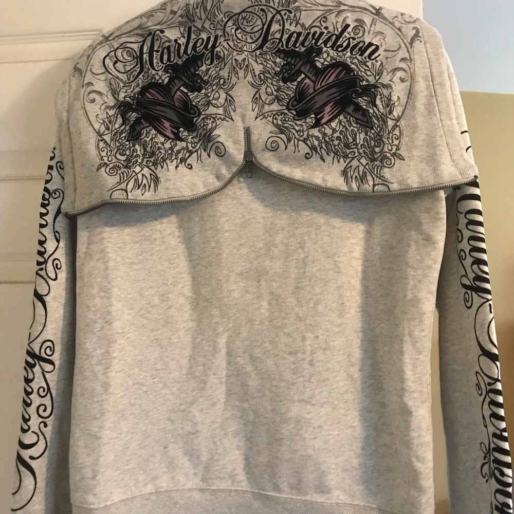 Women’s Harley Davidson zip up sweat shirt